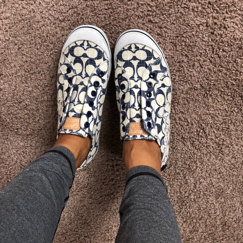 Coach no tie slip on shoes